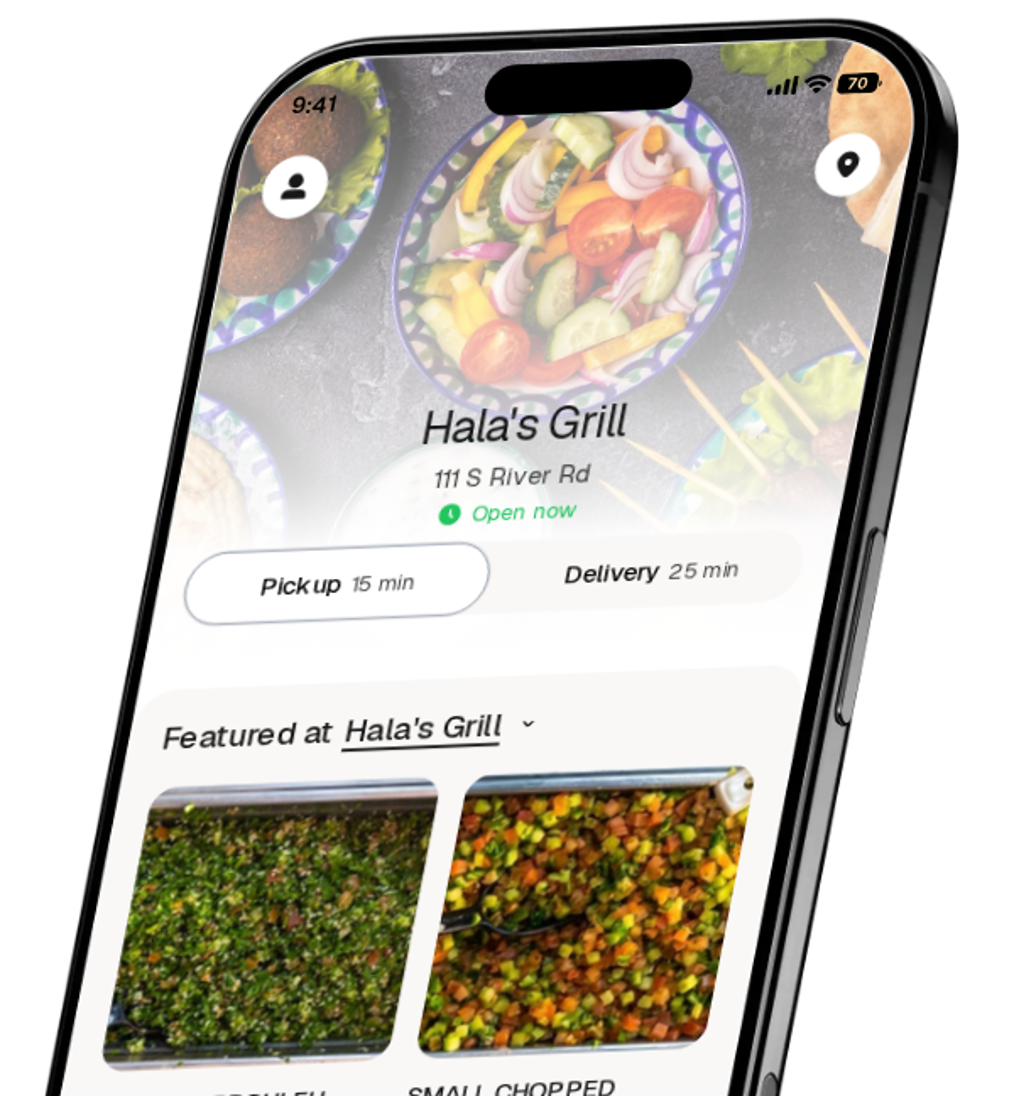 Hala's Grill app preview
